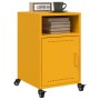 Bedside tables 2 units yellow mustard steel 36x39x59 cm by , Nightstands - Ref: Foro24-846723, Price: 109,48 €, Discount: %