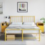 Bedside tables 2 units yellow mustard steel 36x39x59 cm by , Nightstands - Ref: Foro24-846723, Price: 109,48 €, Discount: %