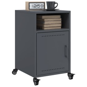 Bedside tables 2 units anthracite gray steel 36x39x59 cm by , Nightstands - Ref: Foro24-846721, Price: 109,48 €, Discount: %