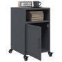 Bedside tables 2 units anthracite gray steel 36x39x59 cm by , Nightstands - Ref: Foro24-846721, Price: 109,48 €, Discount: %