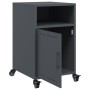 Bedside tables 2 units anthracite gray steel 36x39x59 cm by , Nightstands - Ref: Foro24-846721, Price: 109,48 €, Discount: %