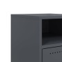 Bedside tables 2 units anthracite gray steel 36x39x59 cm by , Nightstands - Ref: Foro24-846721, Price: 109,48 €, Discount: %