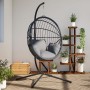 Hanging egg chair support in anthracite gray steel by , Garden rockers - Ref: Foro24-4007412, Price: 125,36 €, Discount: %