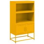 Mustard yellow steel sideboard 68.5x38.5x123.5 cm by , Sideboards - Ref: Foro24-846503, Price: 119,04 €, Discount: %