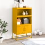 Mustard yellow steel sideboard 68.5x38.5x123.5 cm by , Sideboards - Ref: Foro24-846503, Price: 119,04 €, Discount: %