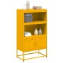 Mustard yellow steel sideboard 68.5x38.5x123.5 cm by , Sideboards - Ref: Foro24-846503, Price: 119,04 €, Discount: %