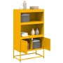 Mustard yellow steel sideboard 68.5x38.5x123.5 cm by , Sideboards - Ref: Foro24-846503, Price: 119,04 €, Discount: %