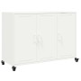 Cold-rolled white steel sideboard 100.5x39x72 cm by , Sideboards - Ref: Foro24-846685, Price: 159,90 €, Discount: %