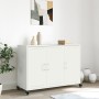 Cold-rolled white steel sideboard 100.5x39x72 cm by , Sideboards - Ref: Foro24-846685, Price: 159,90 €, Discount: %