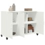 Cold-rolled white steel sideboard 100.5x39x72 cm by , Sideboards - Ref: Foro24-846685, Price: 159,90 €, Discount: %