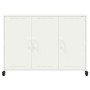 Kaltgewalzter weißer Stahlschrank 100,5x39x72 cm von , Sideboards - Ref: Foro24-846685, Preis: 136,14 €, Rabatt: %