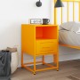 Yellow mustard steel bedside table 36x39x60.5 cm by , Nightstands - Ref: Foro24-846560, Price: 59,65 €, Discount: %