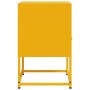 Mesita de noche acero amarillo mostaza 36x39x60,5 cm de , Mesitas de noche - Ref: Foro24-846560, Precio: 59,65 €, Descuento: %