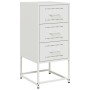 Mesita de noche acero blanco 36x39x78 cm de , Mesitas de noche - Ref: Foro24-846588, Precio: 86,03 €, Descuento: %