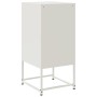 Mesita de noche acero blanco 36x39x78 cm de , Mesitas de noche - Ref: Foro24-846588, Precio: 86,03 €, Descuento: %