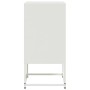 Mesita de noche acero blanco 36x39x78 cm de , Mesitas de noche - Ref: Foro24-846576, Precio: 62,80 €, Descuento: %