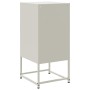 Mesita de noche acero blanco 36x39x78 cm de , Mesitas de noche - Ref: Foro24-846576, Precio: 62,80 €, Descuento: %