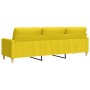 Dreisitziges Sofa aus hellem gelben Stoff, 210 cm. von , Sofas - Ref: Foro24-4007419, Preis: 261,81 €, Rabatt: %