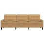 Dreisitzer-Sofa aus braunem Samt, 210 cm. von , Sofas - Ref: Foro24-4007651, Preis: 257,50 €, Rabatt: %