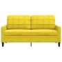 2-seater yellow velvet sofa, 140 cm by , Sofas - Ref: Foro24-4007630, Price: 221,19 €, Discount: %