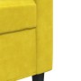 2-seater yellow velvet sofa, 140 cm by , Sofas - Ref: Foro24-4007630, Price: 221,19 €, Discount: %