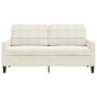 2-seater cream velvet sofa, 140 cm by , Sofas - Ref: Foro24-4007632, Price: 223,86 €, Discount: %