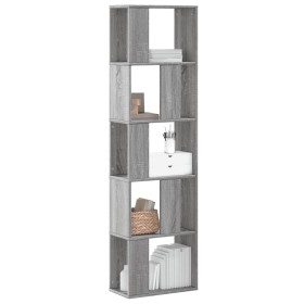 5-level Sonoma gray wood bookshelf 45x23.5x162.5 cm by , Bookcases and shelves - Ref: Foro24-852785, Price: 62,73 €, Discount: %