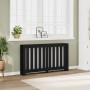 Engineered wood radiator cover in black 149x20x82 cm by , Accessories for heating radiators - Ref: Foro24-852745, Price: 80,4...