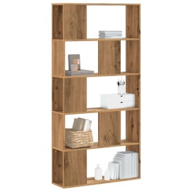 Handcrafted oak wood 5-level bookshelf 80.5x23.5x162.5 cm by , Bookcases and shelves - Ref: Foro24-852779, Price: 80,86 €, Di...