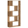 Handcrafted oak wood 5-level bookshelf 80.5x23.5x162.5 cm by , Bookcases and shelves - Ref: Foro24-852779, Price: 83,65 €, Di...