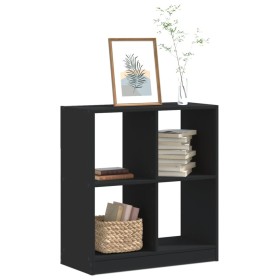 Engineered wood black shelf 68.5x32x75 cm by , Bookcases and shelves - Ref: Foro24-852808, Price: 56,99 €, Discount: %