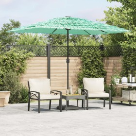 Garden umbrella with green steel pole 300x200x250 cm by , Umbrellas - Ref: Foro24-4005095, Price: 99,72 €, Discount: %