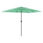 Garden umbrella with green steel pole 300x200x250 cm by , Umbrellas - Ref: Foro24-4005095, Price: 99,72 €, Discount: %