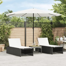 Garden umbrella with white steel pole 324x324x247 cm by , Umbrellas - Ref: Foro24-4005112, Price: 111,99 €, Discount: %