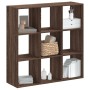 Engineered wood brown oak bookshelf 102x32x102 cm by , Bookcases and shelves - Ref: Foro24-852822, Price: 85,60 €, Discount: %