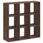 Engineered wood brown oak bookshelf 102x32x102 cm by , Bookcases and shelves - Ref: Foro24-852822, Price: 85,60 €, Discount: %