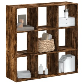 Engineered wood smoked oak bookshelf 102x32x102 cm by , Bookcases and shelves - Ref: Foro24-852820, Price: 84,99 €, Discount: %