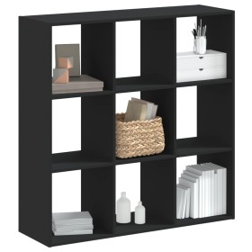 Engineered wood black shelf 102x32x102 cm by , Bookcases and shelves - Ref: Foro24-852817, Price: 85,60 €, Discount: %