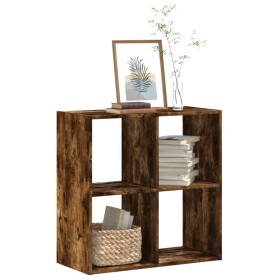 Engineered smoked oak wood shelf 68.5x32x68.5 cm by , Bookcases and shelves - Ref: Foro24-852829, Price: 51,99 €, Discount: %