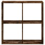 Estantería de madera ingeniería roble ahumado 68,5x32x68,5 cm de , Librerías y estanterías - Ref: Foro24-852829, Precio: 52,0...