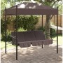 Garden swing bench with brown coffee steel canopy by , Garden rockers - Ref: Foro24-4008900, Price: 231,99 €, Discount: %