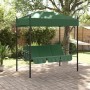 Banco columpio de jardín con toldo acero verde de , Balancines de jardín - Ref: Foro24-4008902, Precio: 231,22 €, Descuento: %