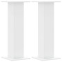 Soportes altavoces 2 uds madera ingeniería blanco 30x30x80 cm de , Soportes para altavoces - Ref: Foro24-852663, Precio: 65,6...