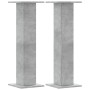 Soportes altavoces 2 uds madera gris hormigón 30x30x95 cm de , Soportes para altavoces - Ref: Foro24-852675, Precio: 77,73 €,...