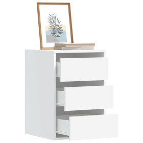 Engineered wood white corner chest of drawers 40x41x58 cm by , Drawers - Ref: Foro24-852834, Price: 78,64 €, Discount: %