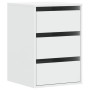 Engineered wood white corner chest of drawers 40x41x58 cm by , Drawers - Ref: Foro24-852834, Price: 78,49 €, Discount: %