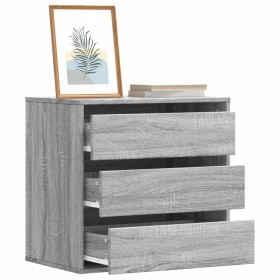 Corner chest of drawers in gray Sonoma engineered wood 60x41x58 cm by , Drawers - Ref: Foro24-852848, Price: 93,99 €, Discoun...