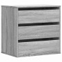 Corner chest of drawers in gray Sonoma engineered wood 60x41x58 cm by , Drawers - Ref: Foro24-852848, Price: 93,46 €, Discoun...