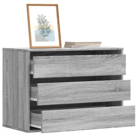 Corner chest of drawers in gray Sonoma engineered wood 80x41x58 cm by , Drawers - Ref: Foro24-852857, Price: 103,52 €, Discou...