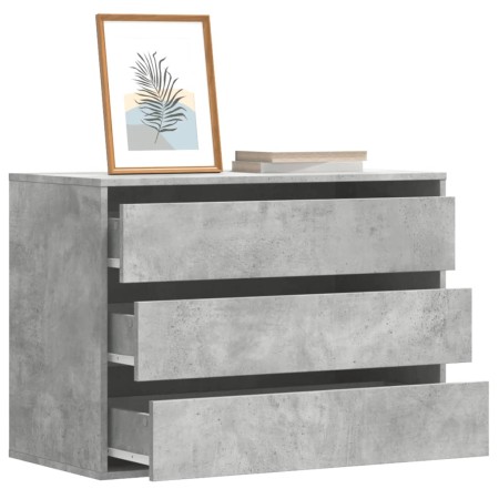 Corner dresser made of gray concrete engineered wood, measuring 80x41x58 cm. by , Drawers - Ref: Foro24-852855, Price: 104,69...